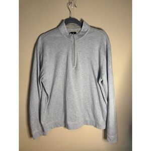 Johnnie-O Hanks Quarter Zip Pullover Mens Large Malibu Blue JMKO4130 Sweatshirt